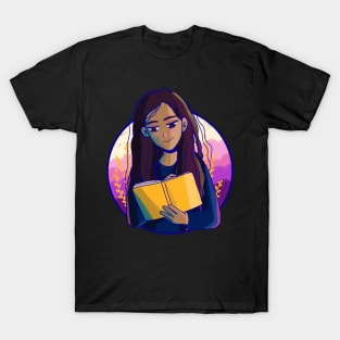 Cute girl reading T-Shirt